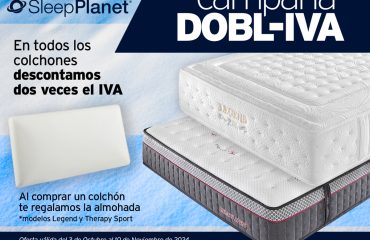 ¡Te descontamos dos veces el IVA en tu colchón Sleep Planet!