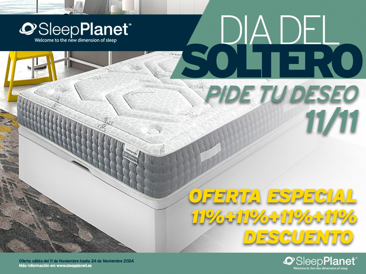 Día del soltero. ¡Descuento en colchones!